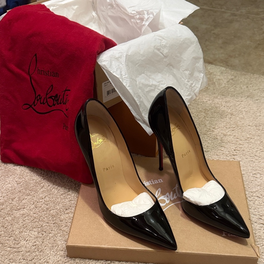 Christian Louboutin Glossy Black Heels